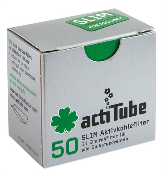 actiTube Uhlíkové filtre – SLIM , balenie 50 ks